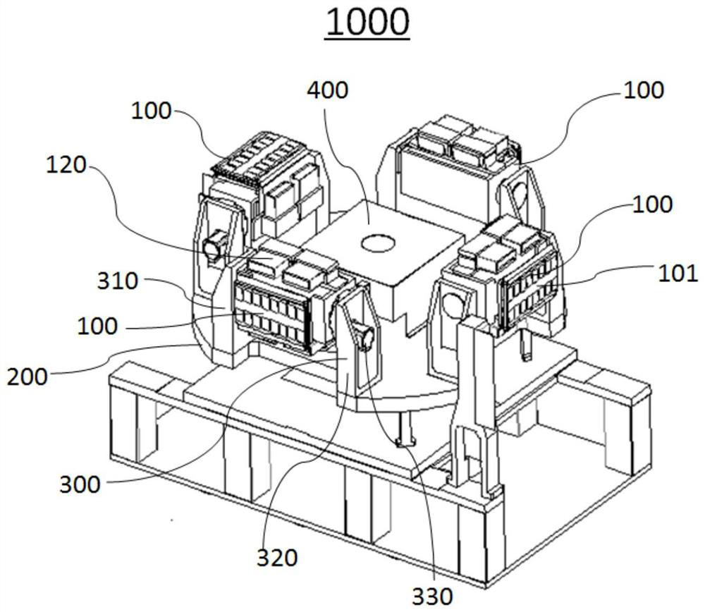 Module detection equipment and jointed board for carrying module array