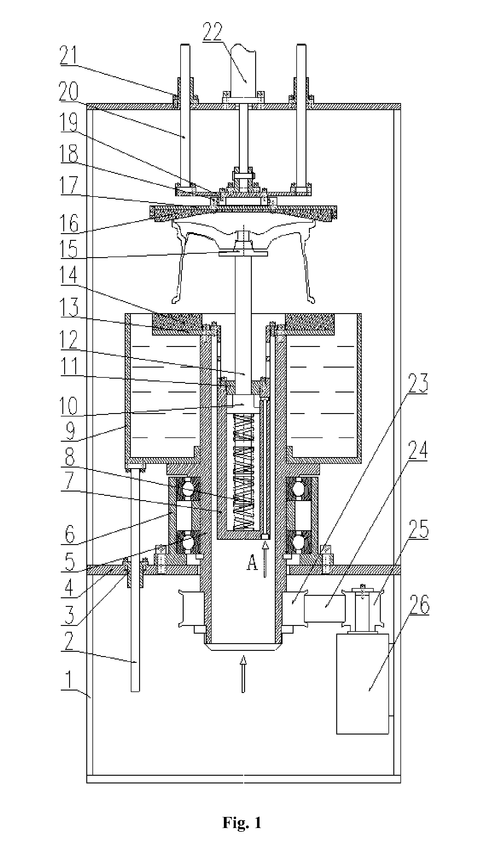 Rotary wheel airtightness detecting machine