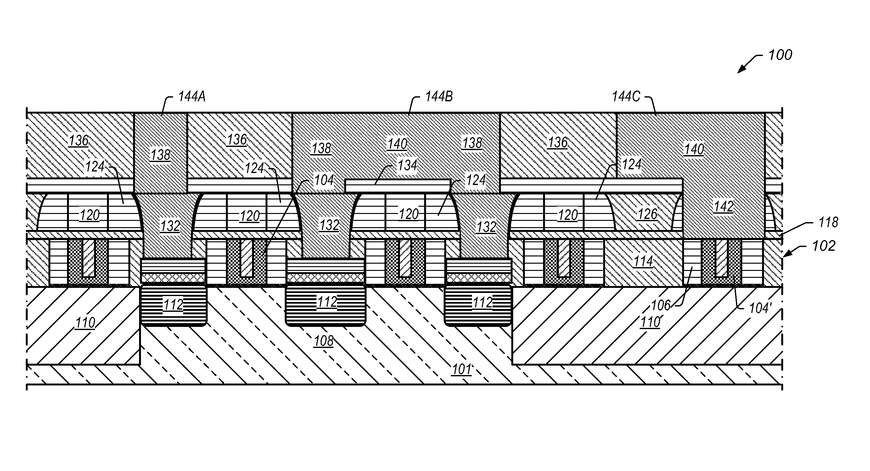 Trench silicide and gate open with local interconnect with replacement gate process