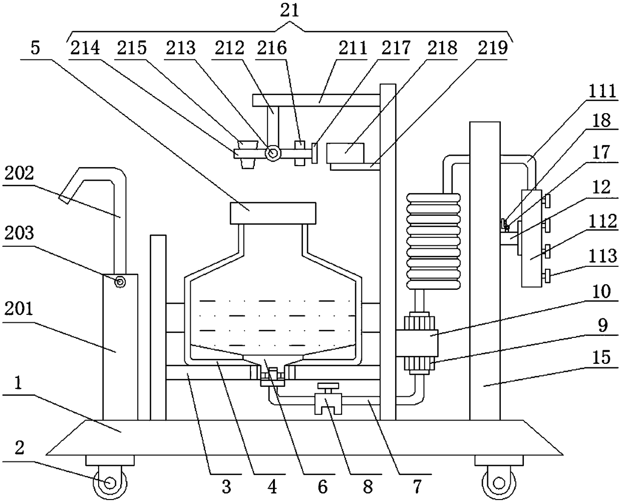 Disinfection and sterilization device for poultry breeding