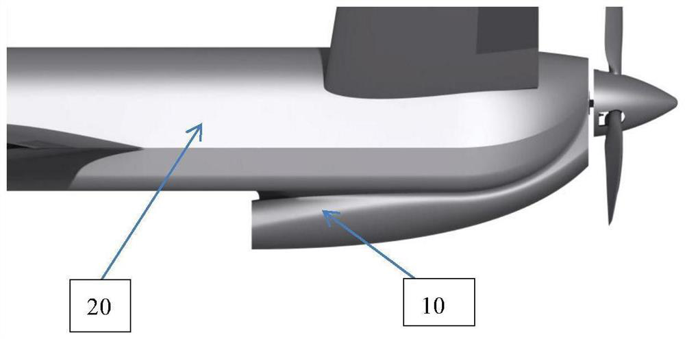 Heat dissipation air inlet cabin and unmanned aerial vehicle applying same