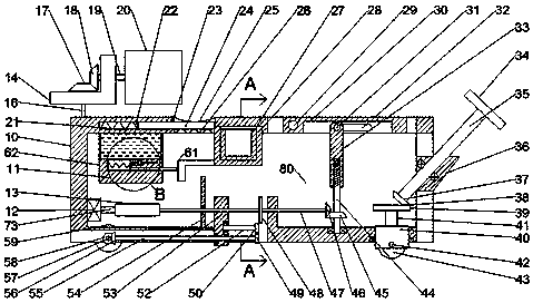 Mobile bed structure used by cerebral infarction patient