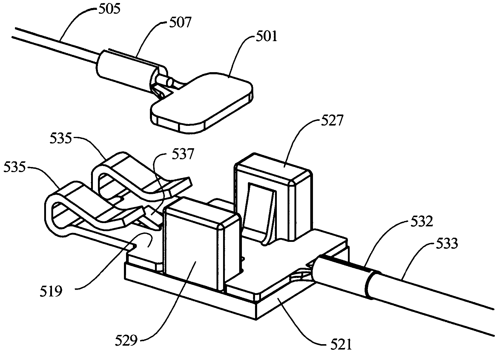 Self-locking wire terminal and shape memory wire termination system