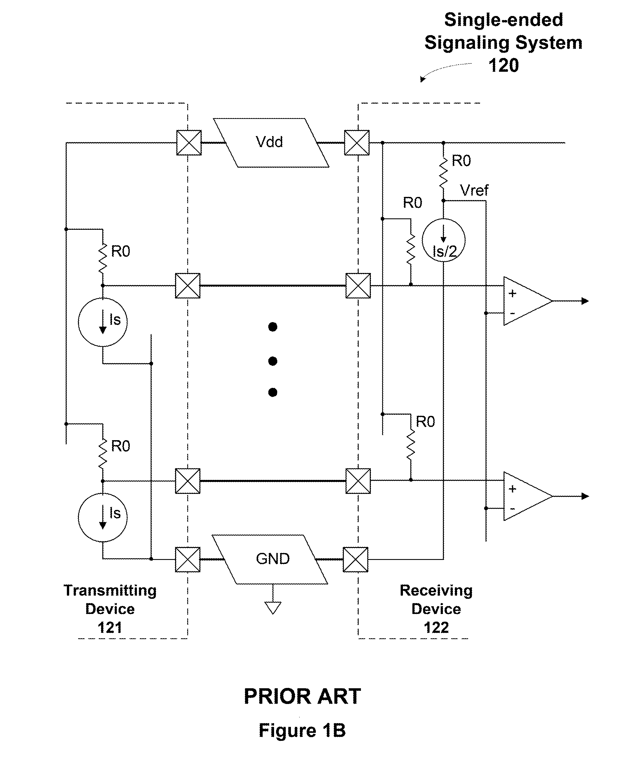 Ground referenced single-ended signaling