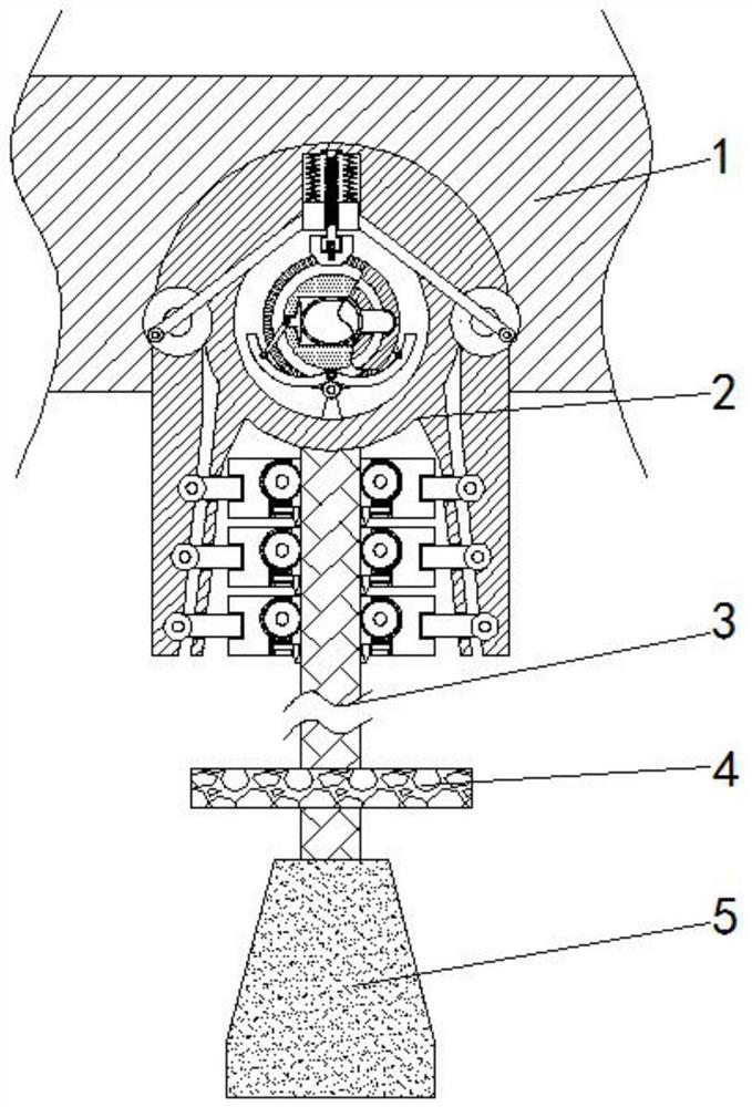 Device for surveying position of magnetic mine according to underground magnetic field distribution