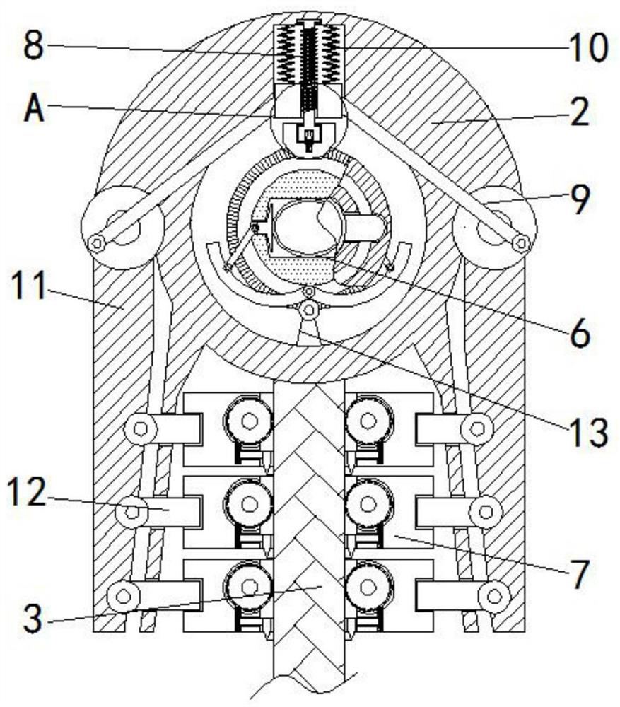 Device for surveying position of magnetic mine according to underground magnetic field distribution