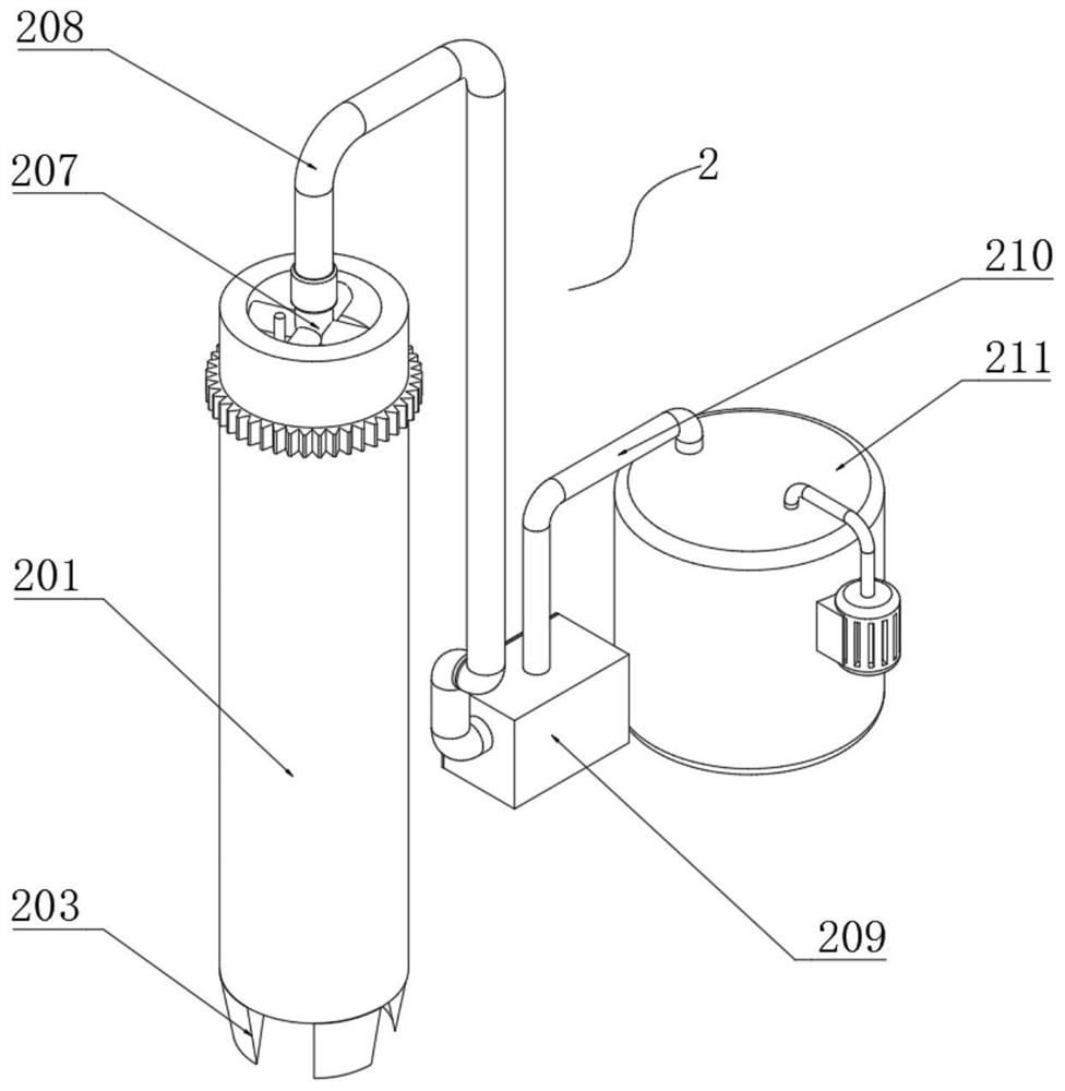 Rock-soil detection device for geological exploration