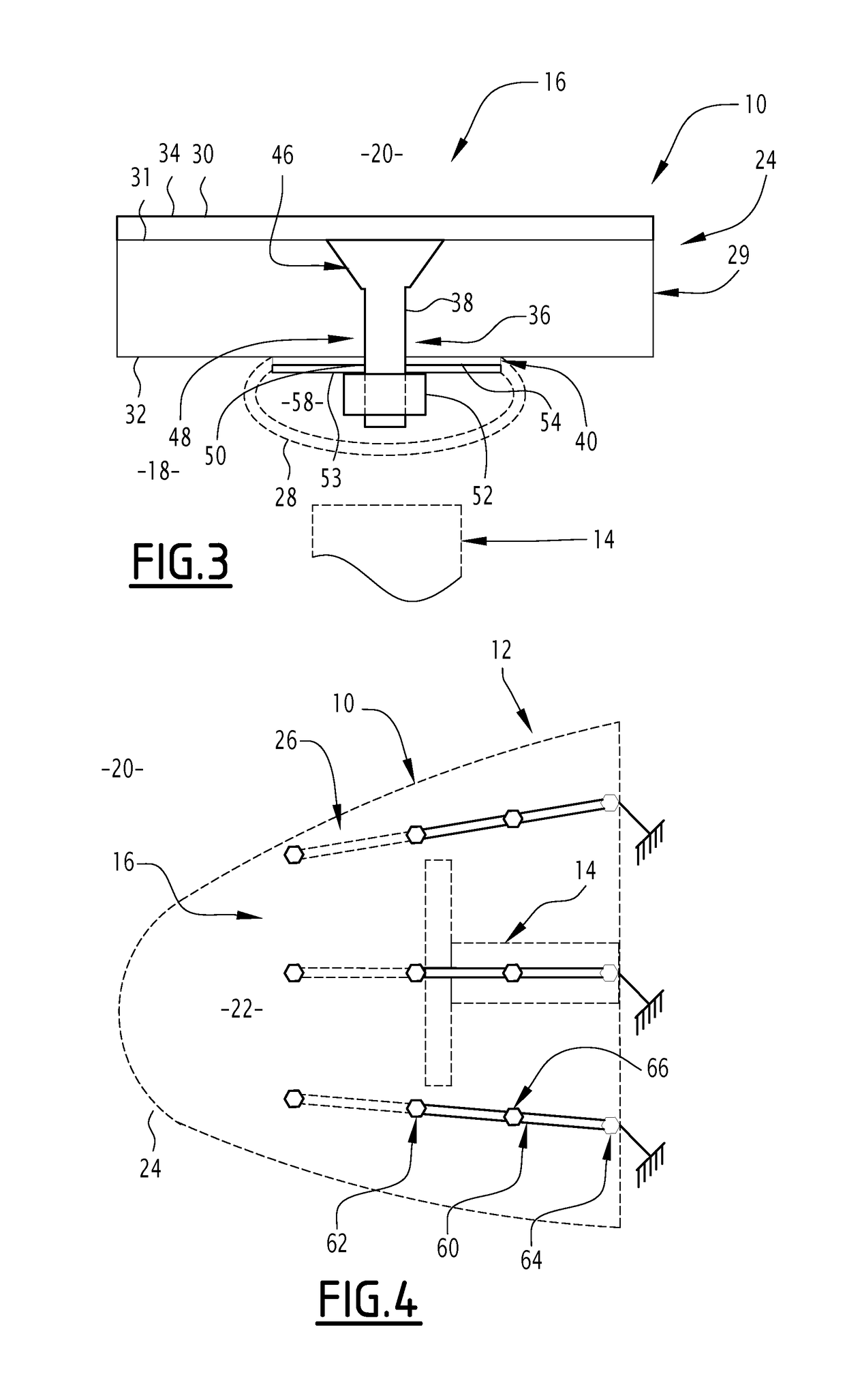 Lightning protection system and associated nose