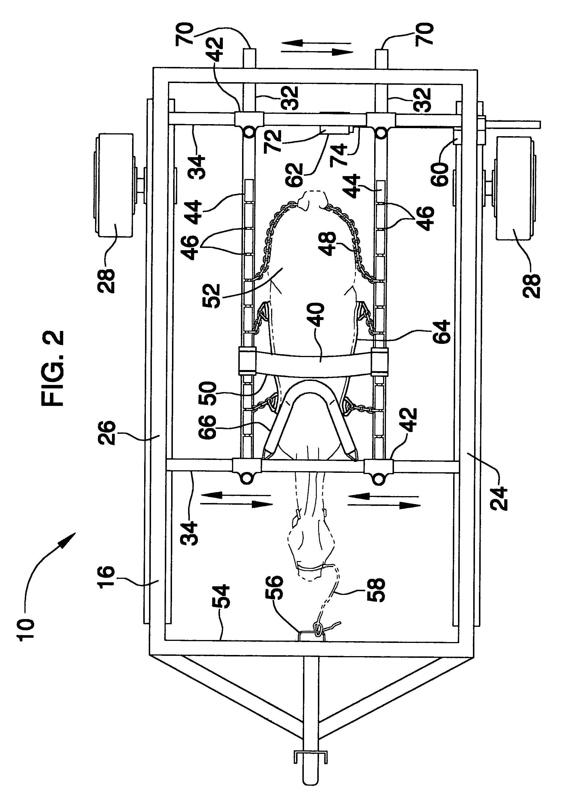 Stabilizer for shoeing a horse