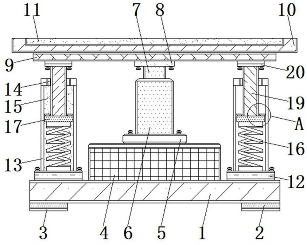 Supporting device for textile machinery