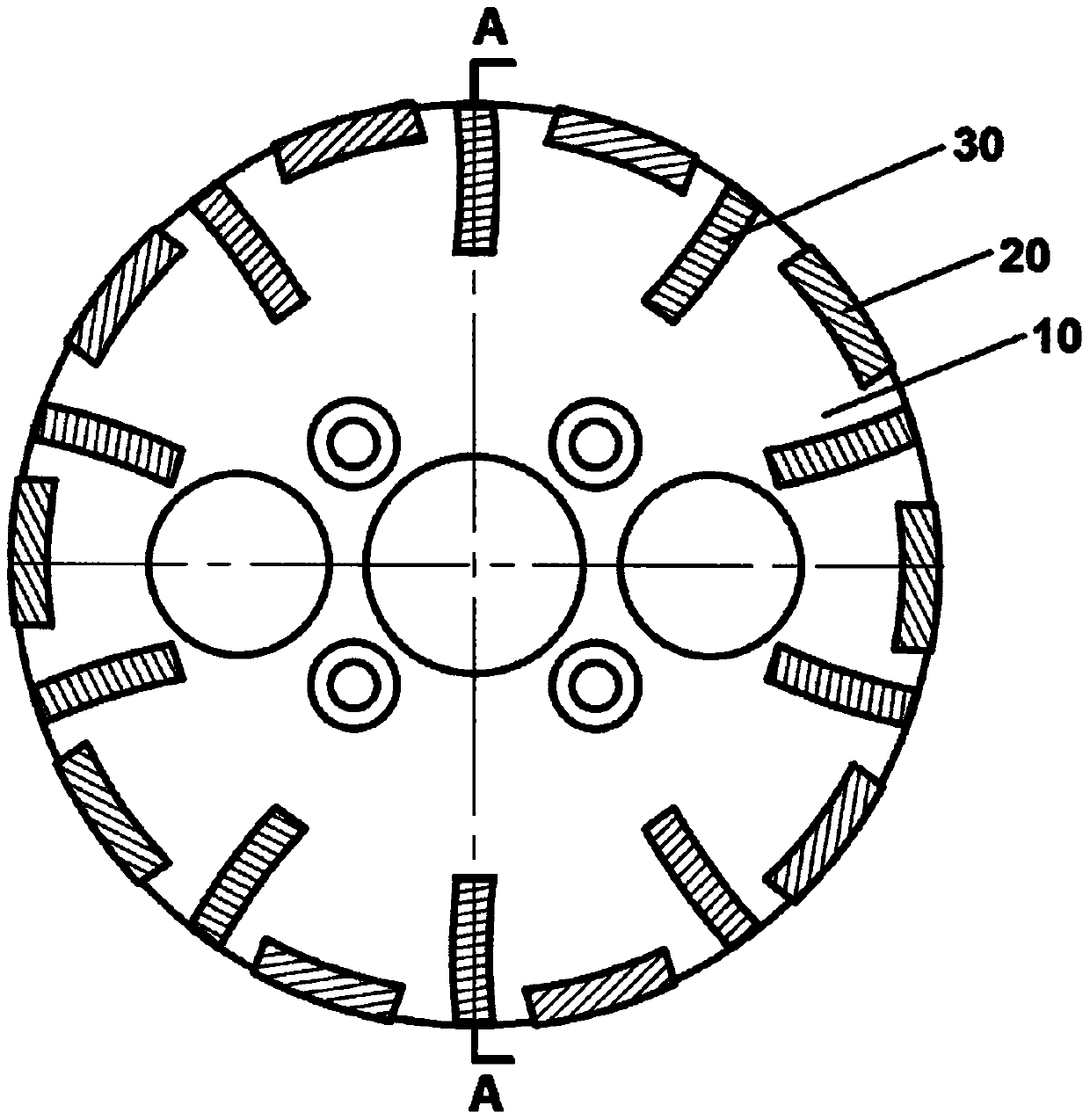 Diamond grinding disc and preparation method thereof