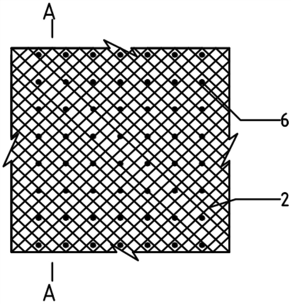 Ecological protection structure suitable for bumpy rock slope and construction method