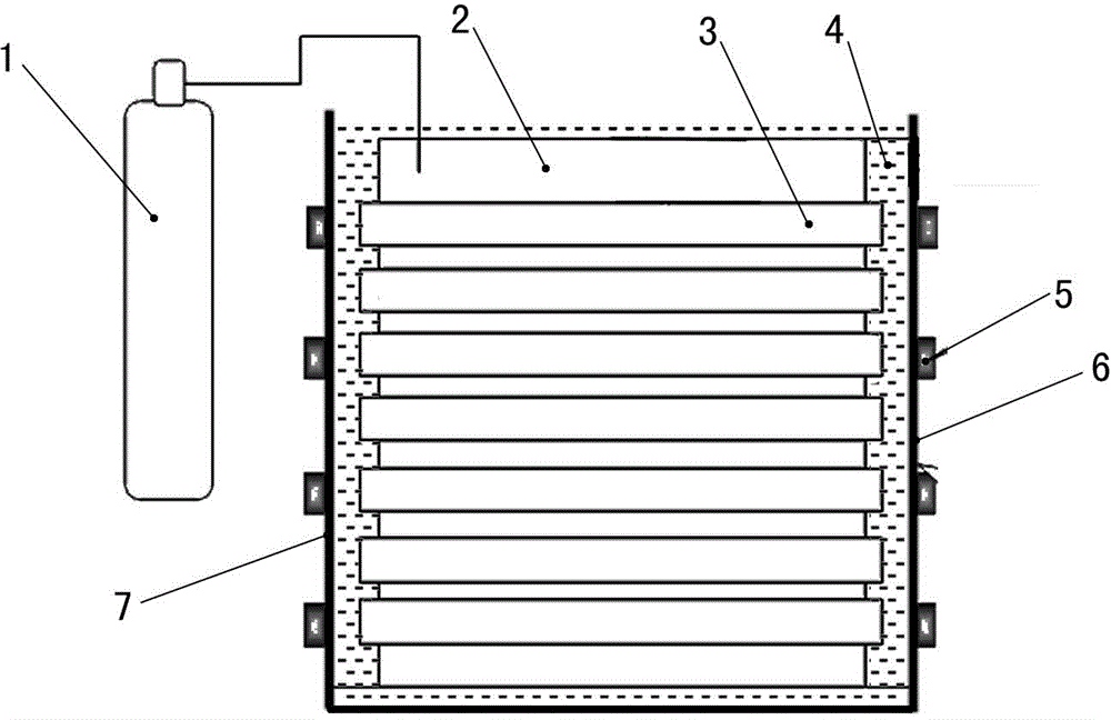 Rapid leakage detection method for copper pipe in lithium bromide refrigerating machine chamber