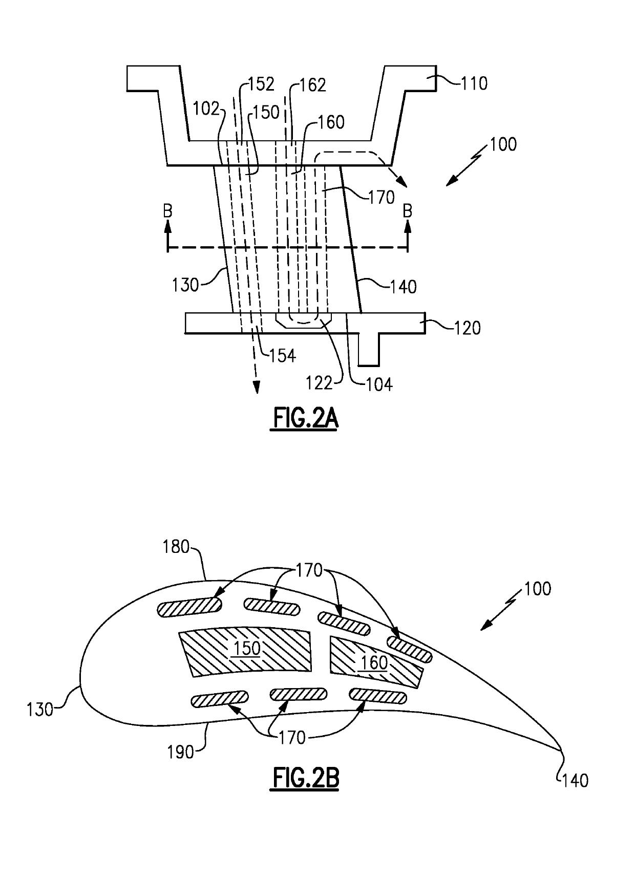 Shielded pass through passage in a gas turbine engine structure