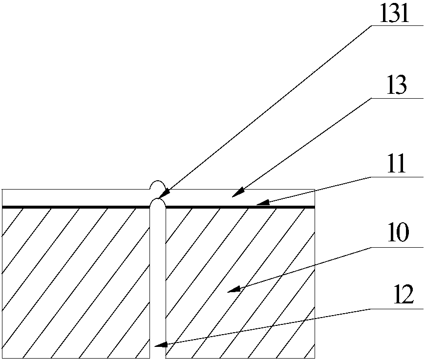 Measuring method for fracture toughness of bubbling interface of bridge deck pavement layer