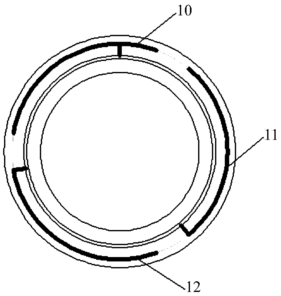 Online detection device for abrasion to disc cutter of hard rock tunnel boring machine