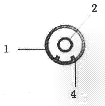 Flushing drainage tube