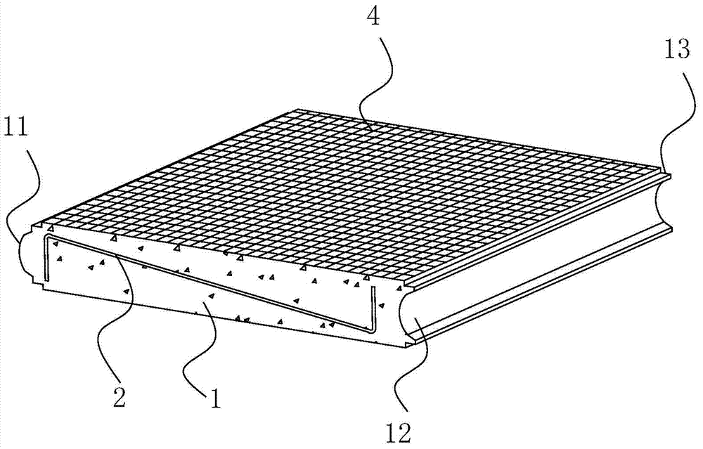 Prefabricated anti-folding lightweight partition board