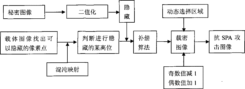 High spatial domain concealment method for adversarial sample pair analysis