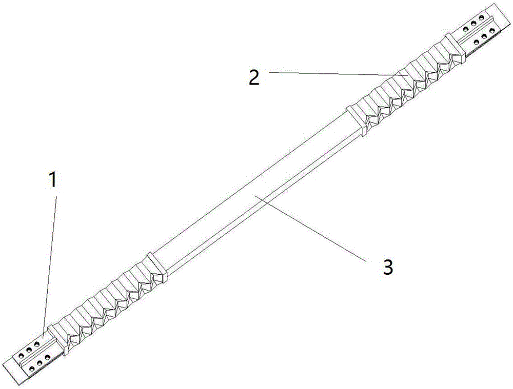 Buckling induction support with ends provided with annular Y-shaped induction units