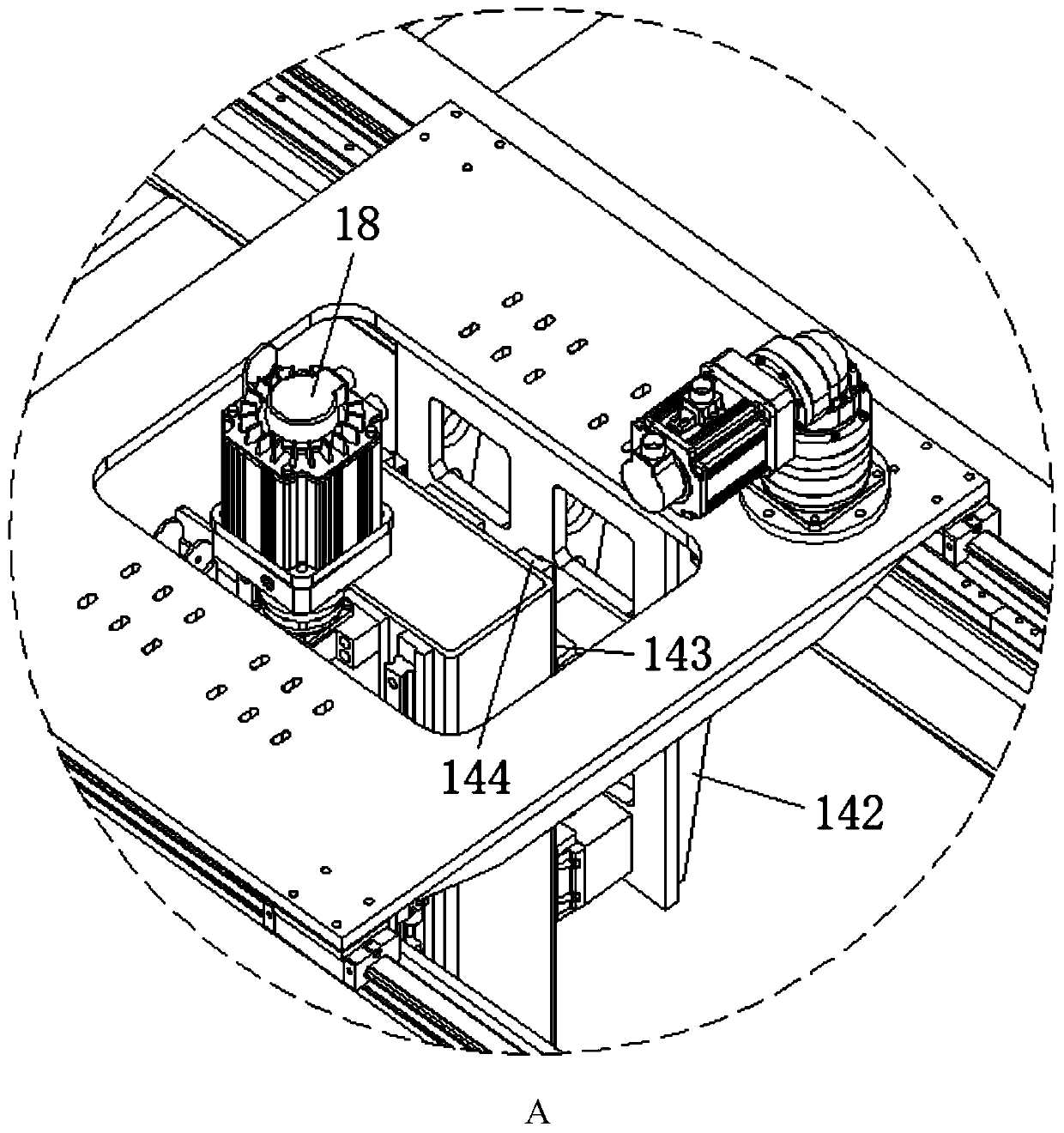 High-precision sucker mechanism used for optical fiber cable machining