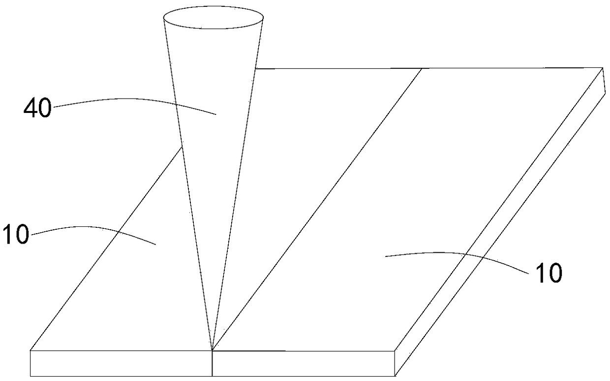 Laser plastic welding method and plastic product