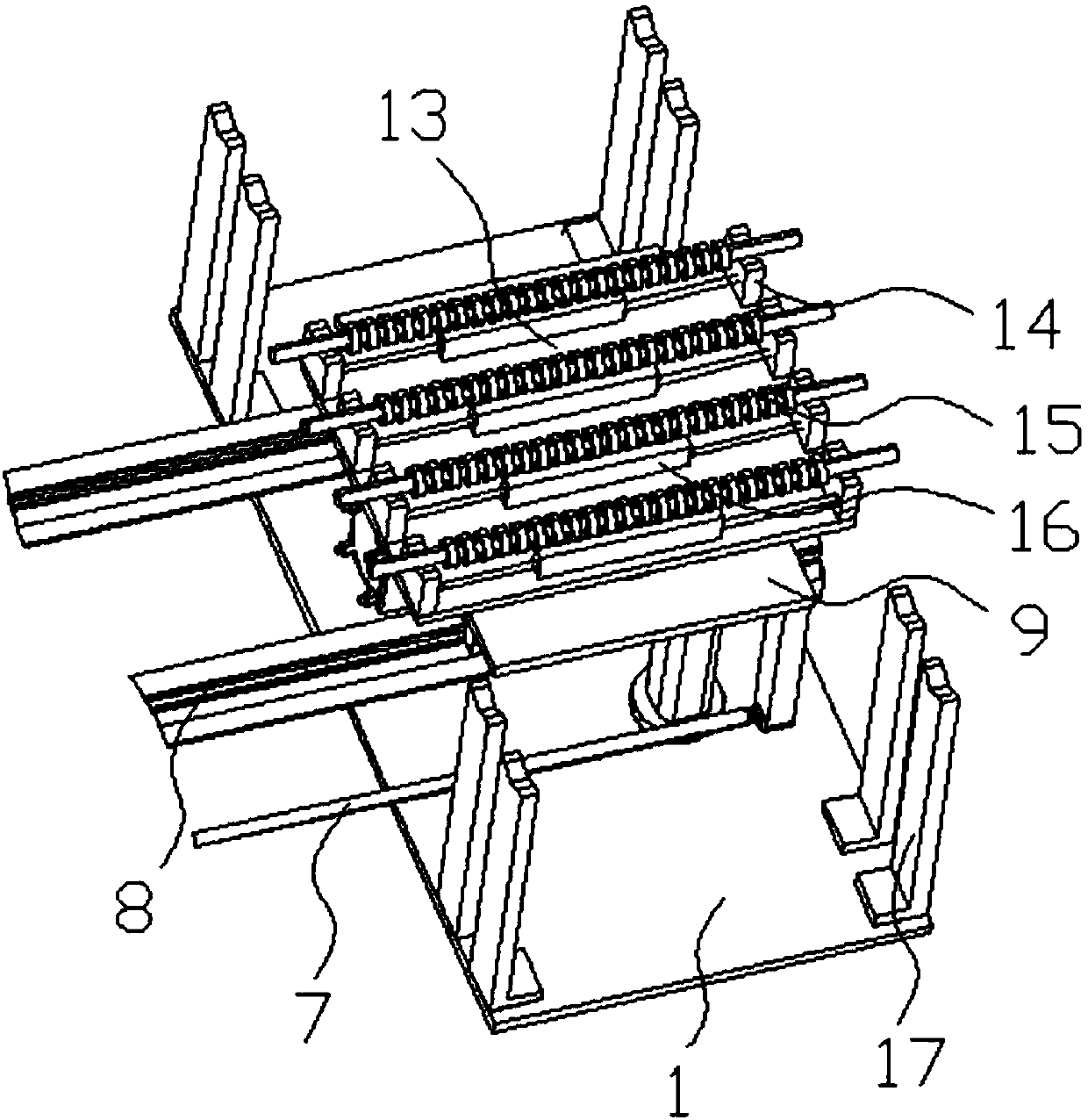 Axis part detection machine with screening and collecting functions