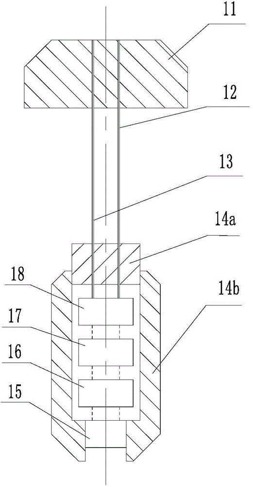 Monitoring apparatus and transmission apparatus of high-temperature production well pump temperatures and pressures, and system