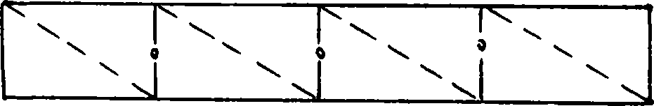 Triangular part plugged-connection stereoscopic shape