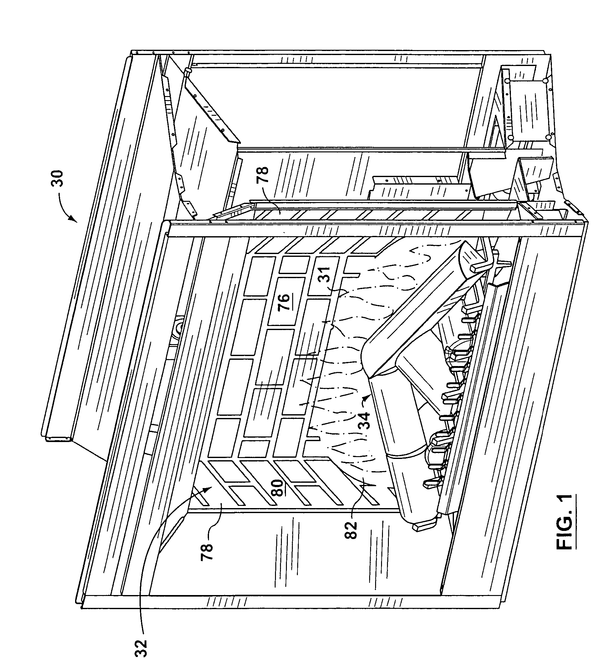 Flame simulating assembly