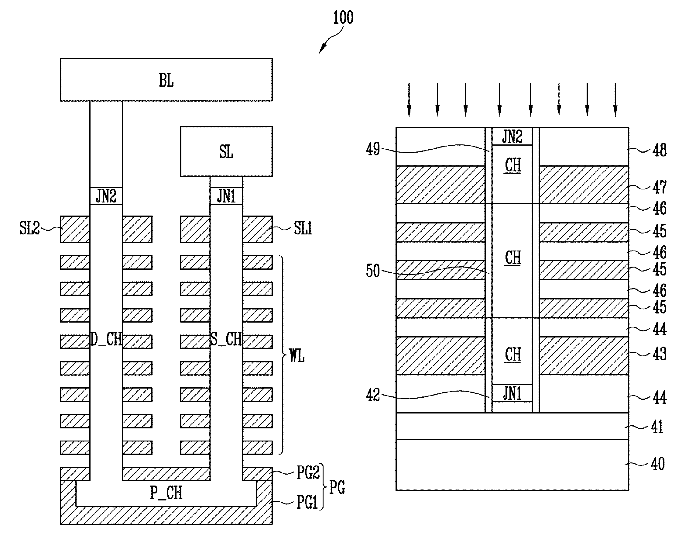 3-D nonvolatile memory devices and methods of manufacturing the same