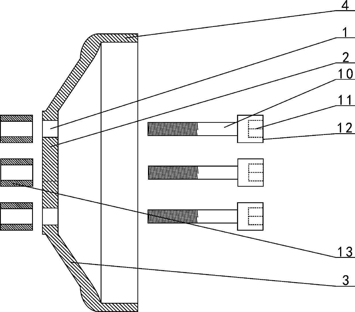 An umbrella-type anti-slip device for automobiles on ice and snow roads