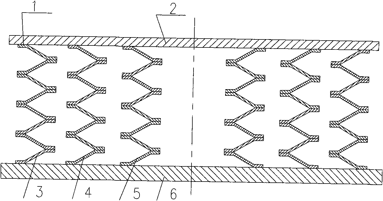 Composite structured corrugated pipe by diffusion welding