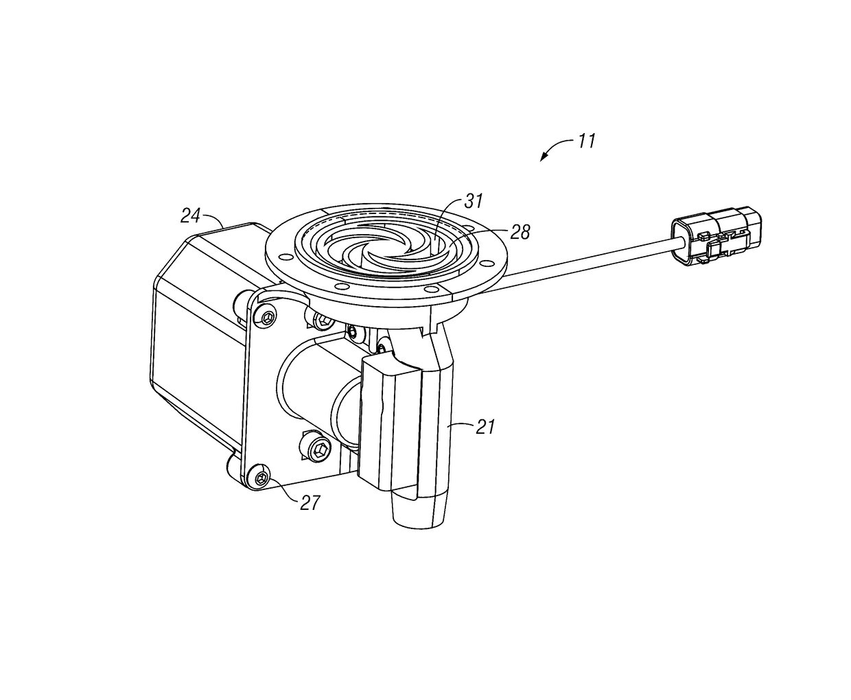 Meter for dispensing a granular product