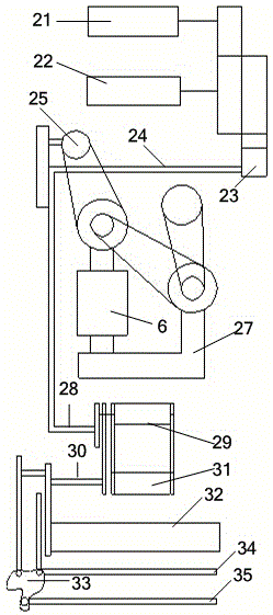 Vertical threshing and rotary tillage combined harvester