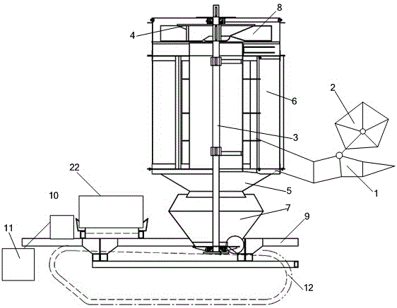 Vertical threshing and rotary tillage combined harvester