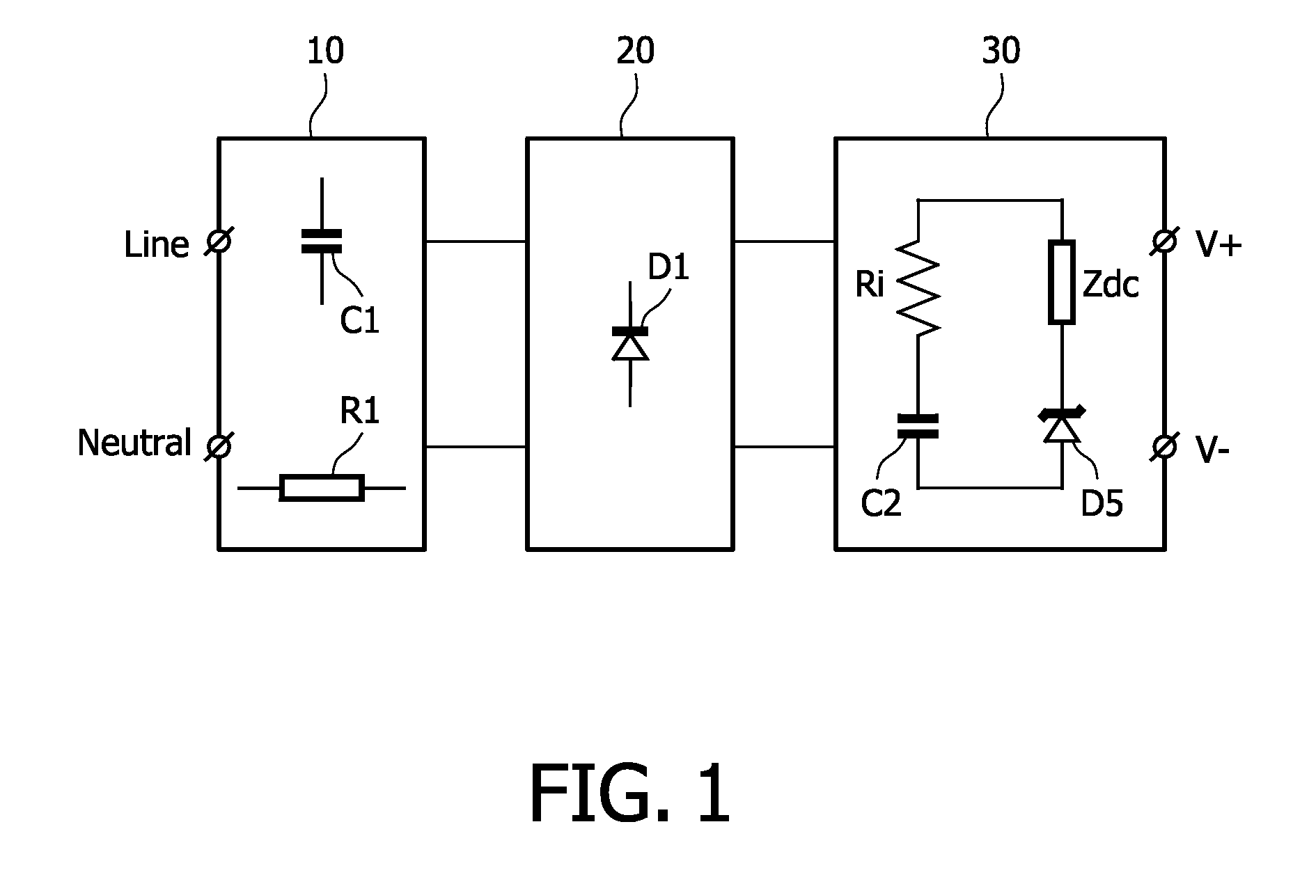 Capacitive power supply