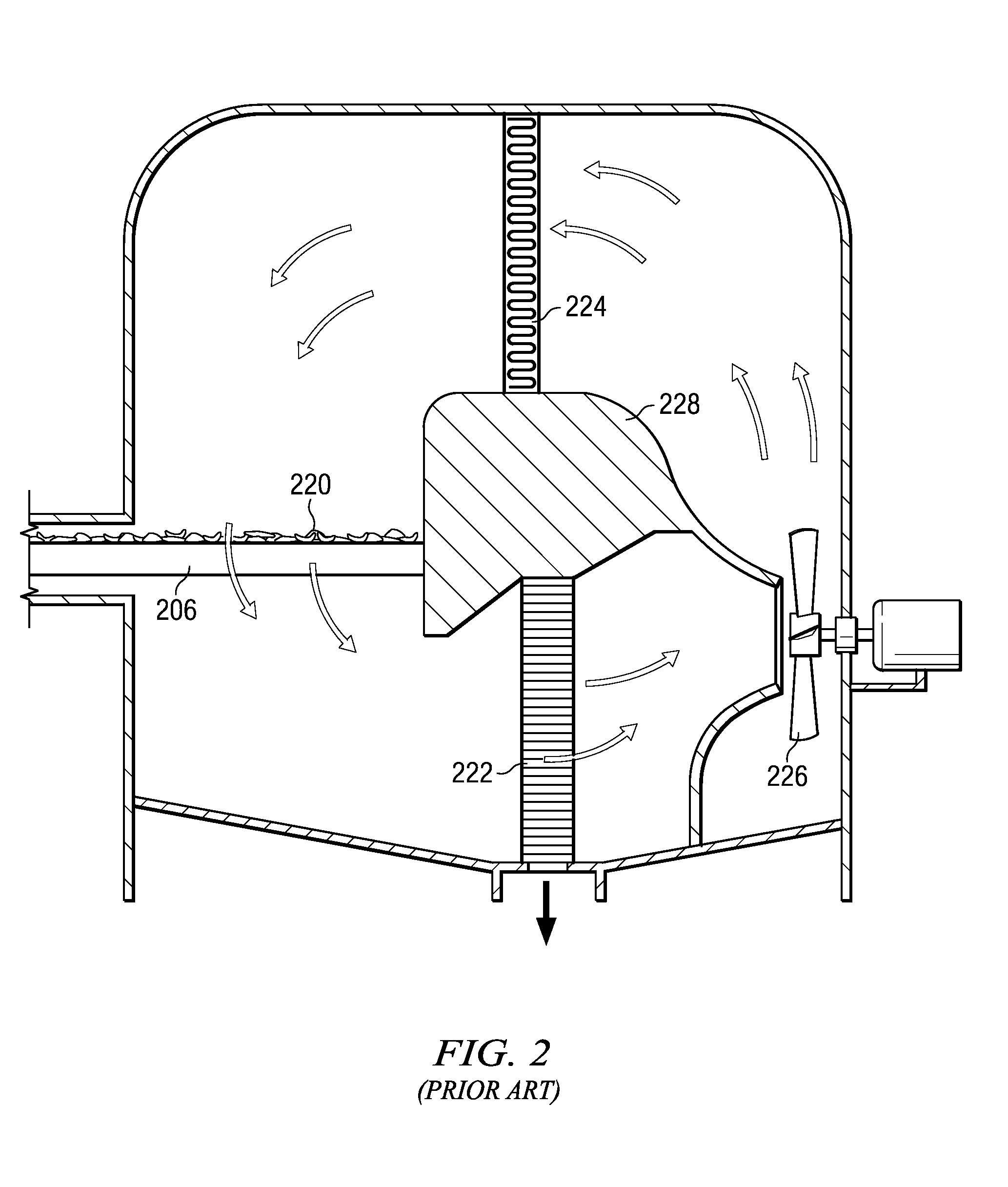 Oil stripping fryer unit