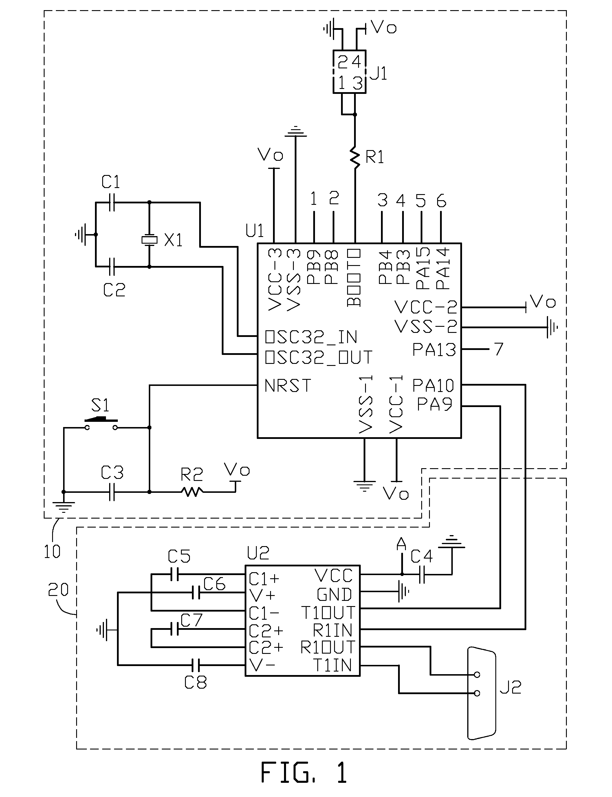 Serial port remote control circuit