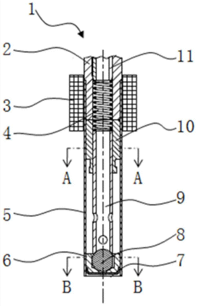 A urea solution injector