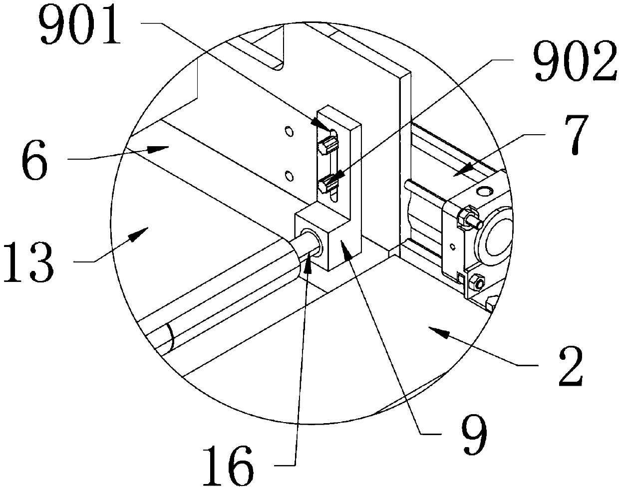 Automatic conveying device for clothing ironing after finishing ironing