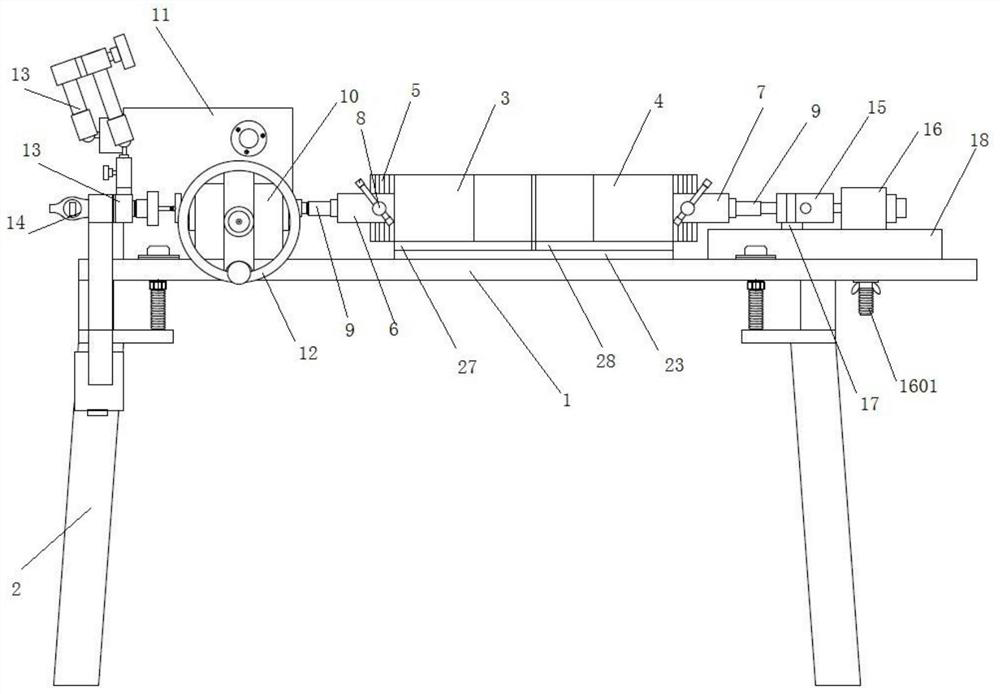 Geosynthetic material direct tensile/pull-out tester and test method