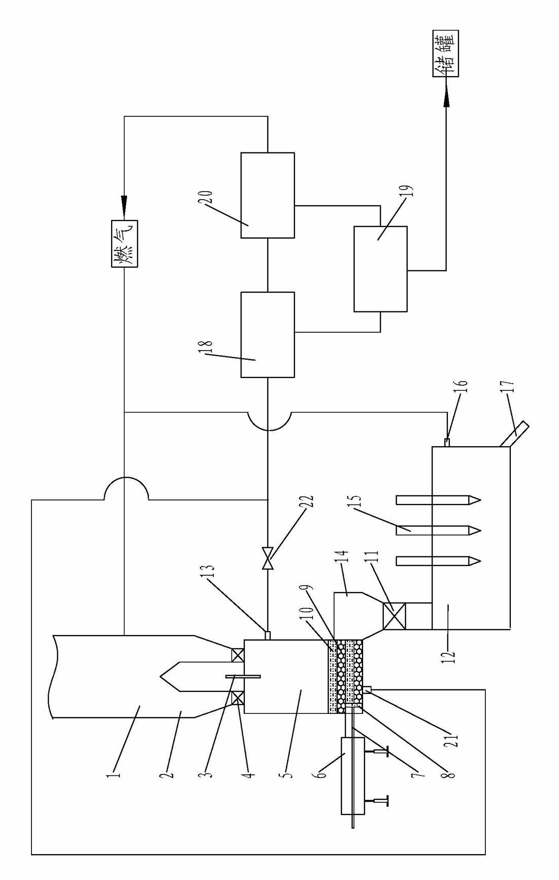 Production device for calcium carbide co-production coking product