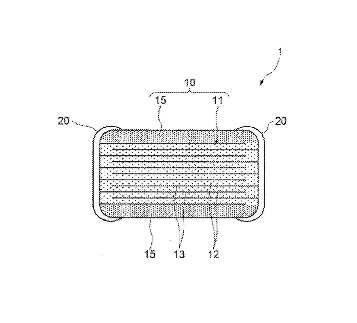 Multilayer ceramic capacitor having dielectric layers containing ceramic grains constituted by primarily BaTiO<sub>3 </sub>and additionally Mo, Mn, R, and V/W