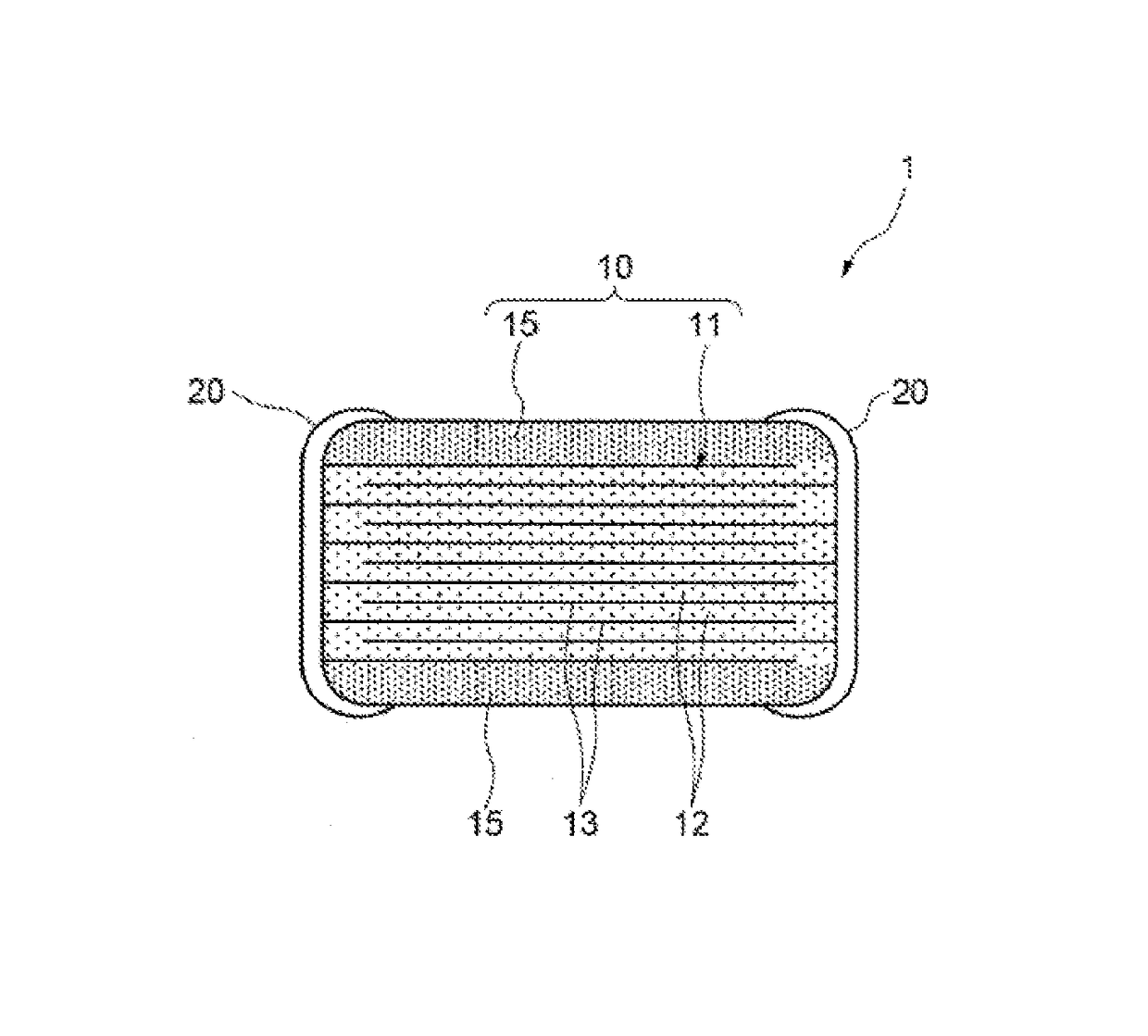 Multilayer ceramic capacitor having dielectric layers containing ceramic grains constituted by primarily BaTiO<sub>3 </sub>and additionally Mo, Mn, R, and V/W