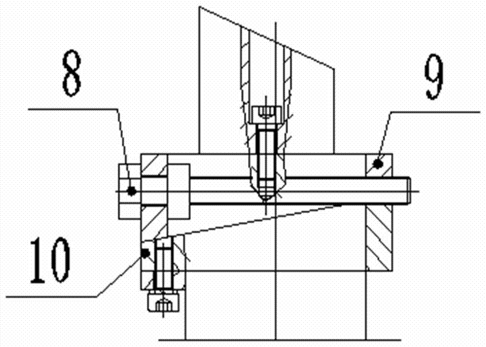 Reactor internal outlet pipe nozzle grinding and measuring device and measuring and grinding method