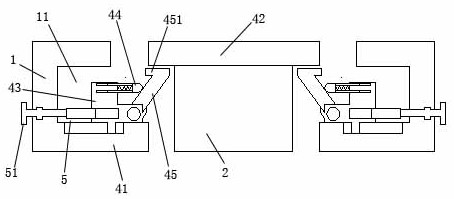 Radial limiting separation adjusting type cable structure