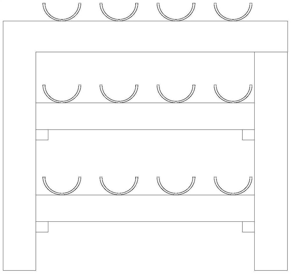 Temporary facility pipeline multi-layer adjustable support