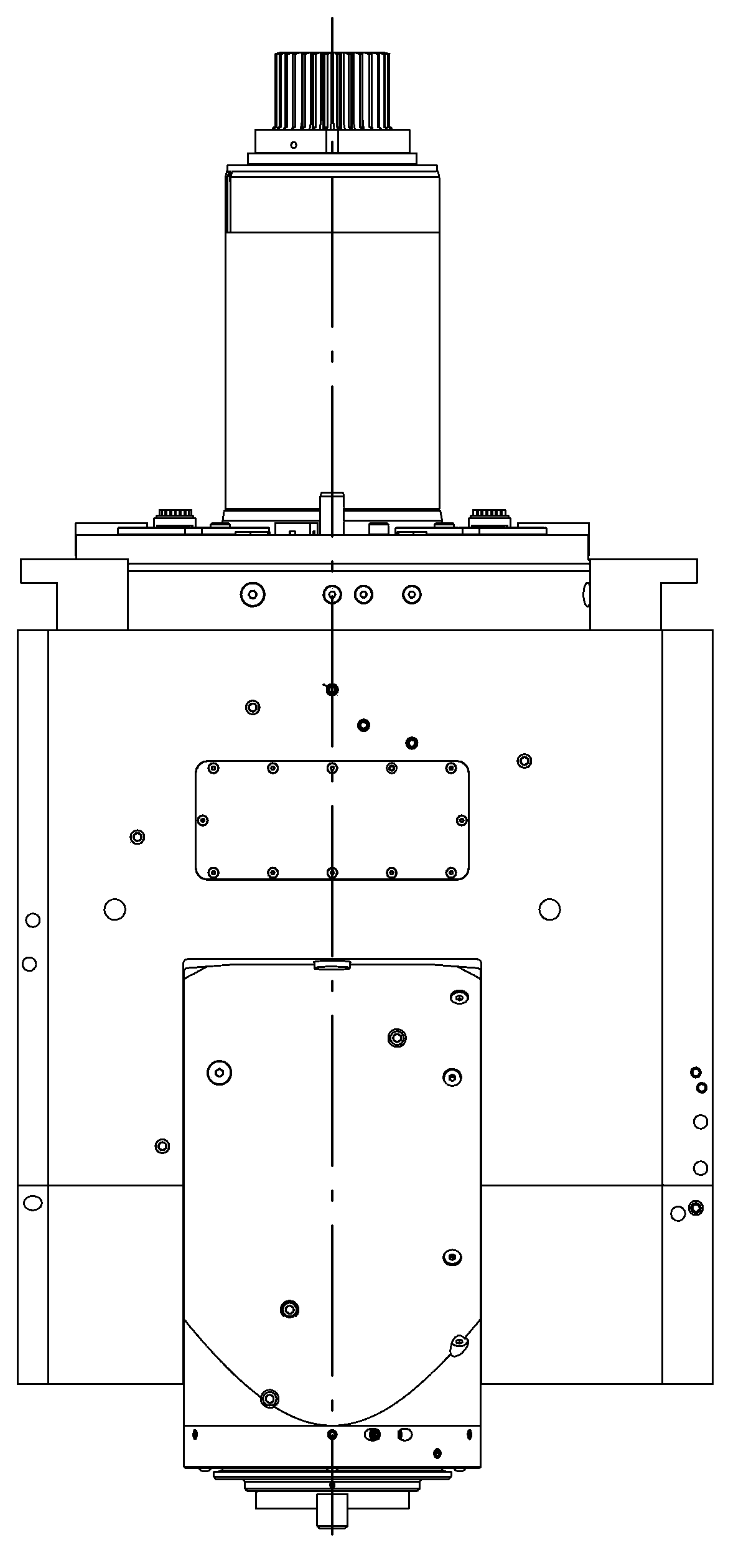 High-rigidity universal milling head with automatic rotating B shaft