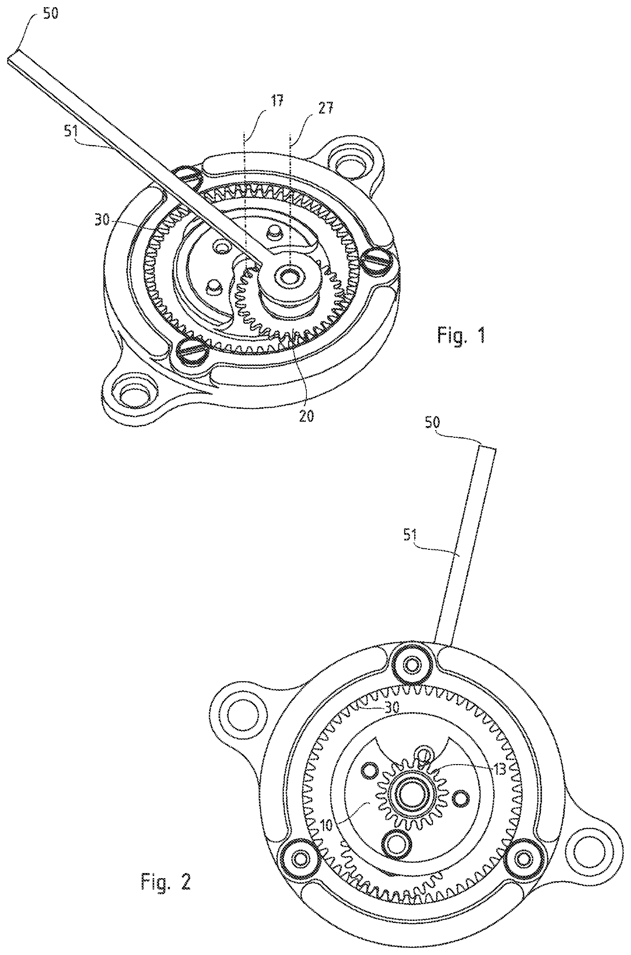 Trochoidal display mechanism